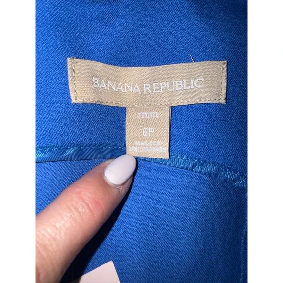 Banana Republic Petite Navy Blue Royal Blue Sheath Dress Size 6P - Picture 6 of 8